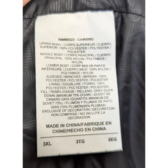 Nike Down Puffer Jacket Black 3XL — “The Athletic Dept.” Vintage Duck Down - Picture 5 of 5